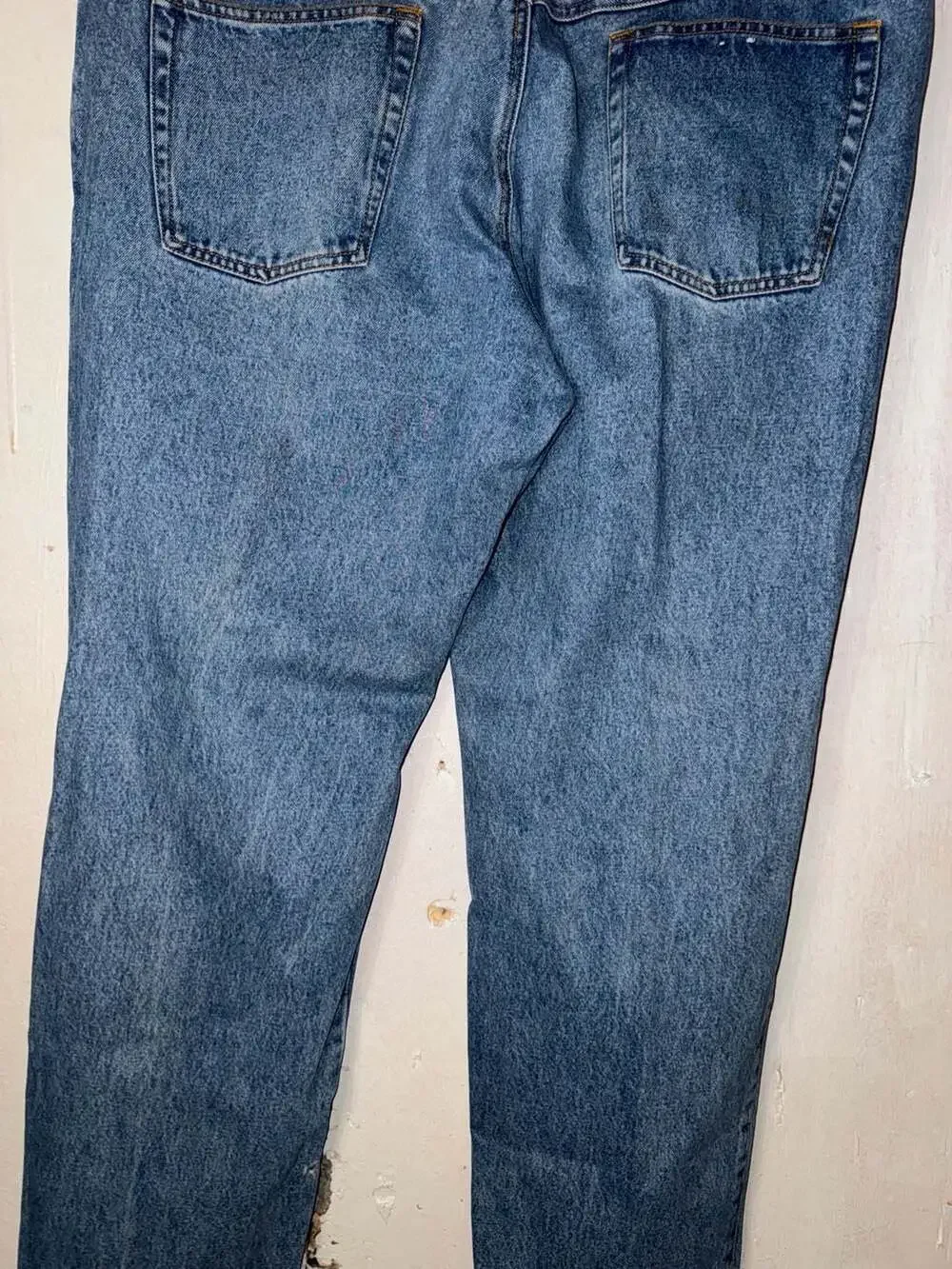 Vintage Fila Relaxed Fit Straight Leg Blue Denim Jeans Size 37x31
